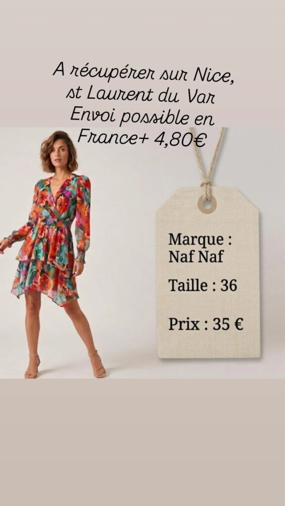 Robe Fleurie Naf Naf Femme – Élégance et Couleurs Vibrantes - boutique France Houria