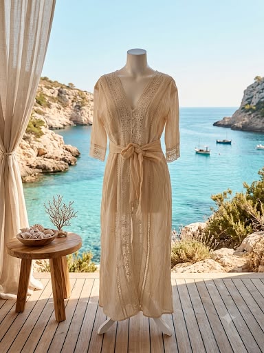 Tunique Longue Style Bohème - boutique Houria