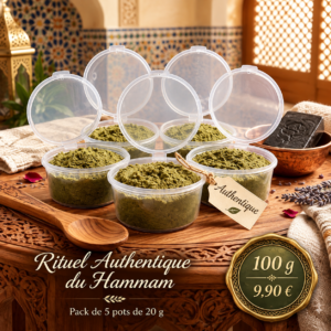 Rituel Authentique du Hammam – Pack de 5 pots de 20 g
